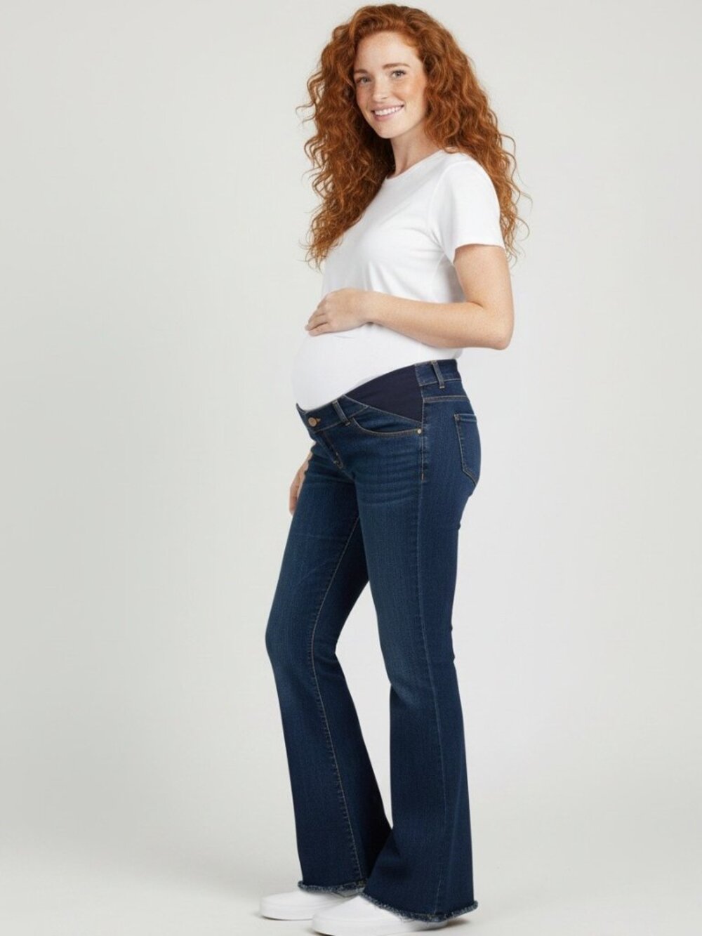 J Brand Mama J Love Story Flare Maternity Jeans Dark Wash 30